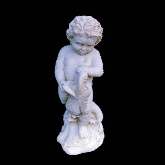 Water Feature - Cherub holding fish
